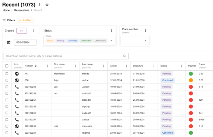 Dynamic lists